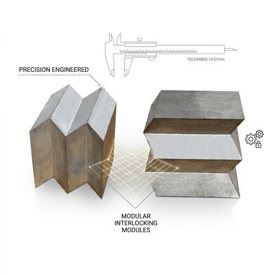99,99% reine Bleischutzziegel mit Verriegelungsdesign und anpassbaren Größen für CT-Räume